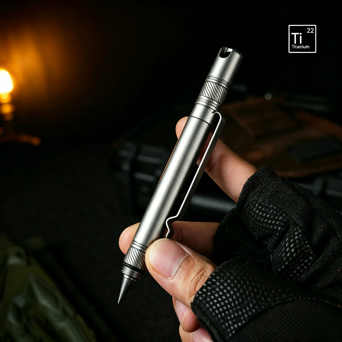 The OmniPen: Titanium Pocket Tool with 5 Smart Functions