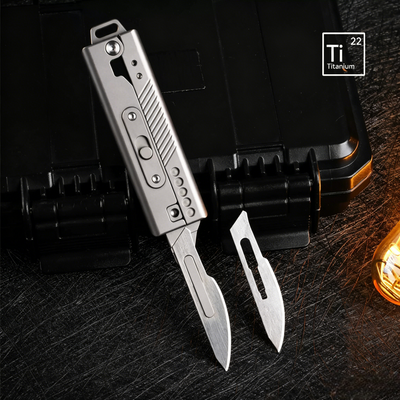 TiRoto – Titanium EDC Utility Knife with a Snap-Flick Action
