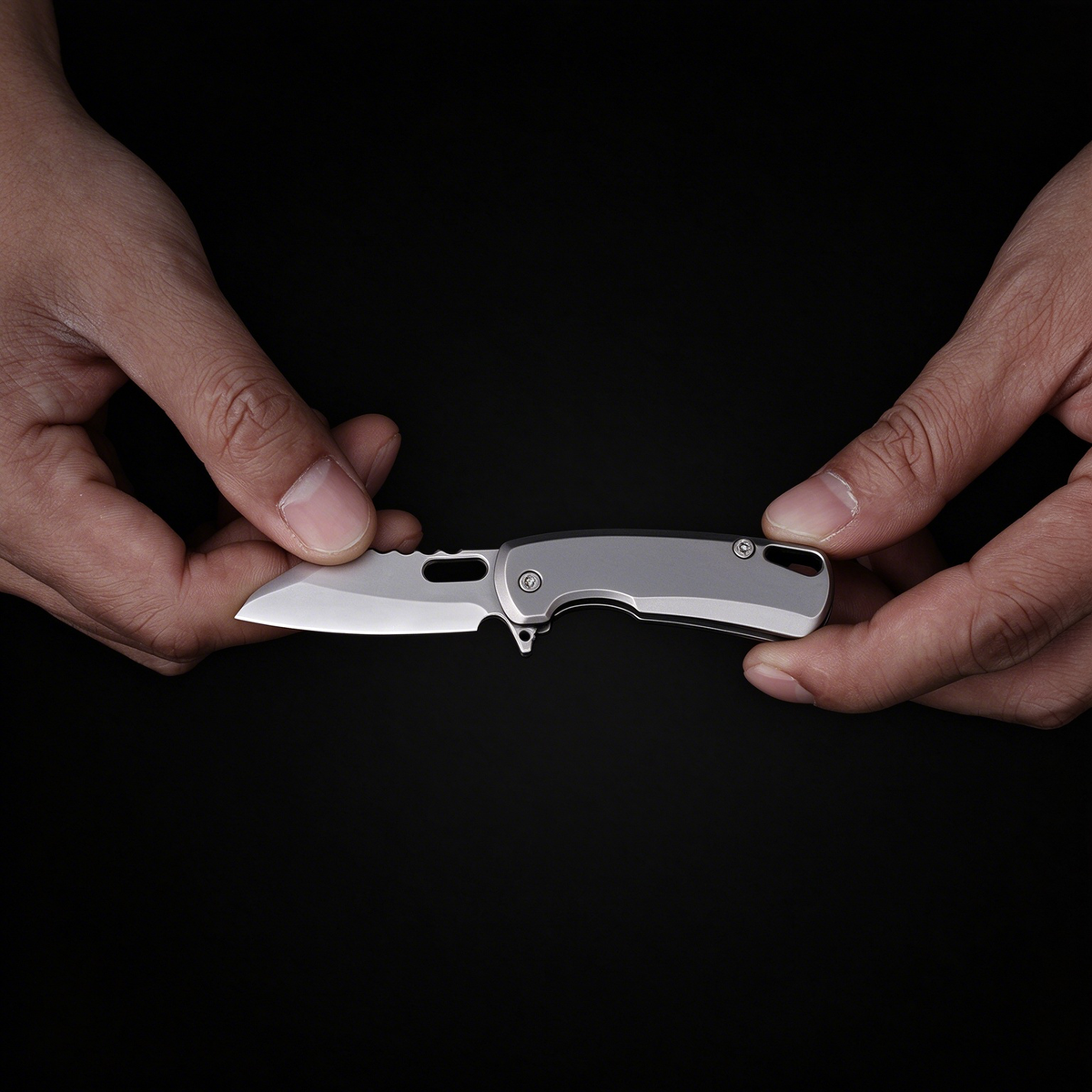 TiArc Compact Titanium Everyday Tool — 2.23" Closed, Keychain Ready