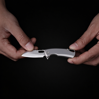 TiArc Compact Titanium Everyday Tool — 2.23" Closed, Keychain Ready