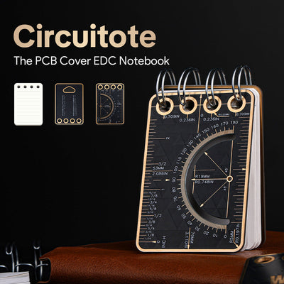 Circuitote | Le carnet EDC de l'explorateur avec couverture PCB