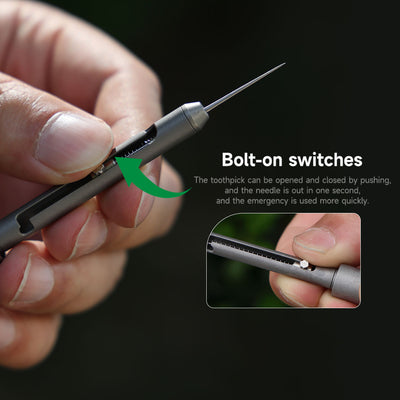 The AcePick - Titanium Quick Release Toothpick & Multi-tool
