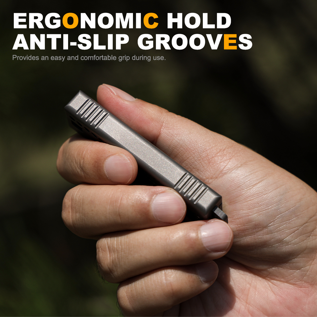 TiRoto – Titanium EDC Utility Knife with a Snap-Flick Action