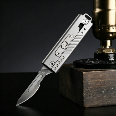 TiRoto – Titanium EDC Utility Knife with a Snap-Flick Action