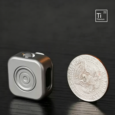MagCoin - Titanium Magnetic Quick-Release Micro Flashlight