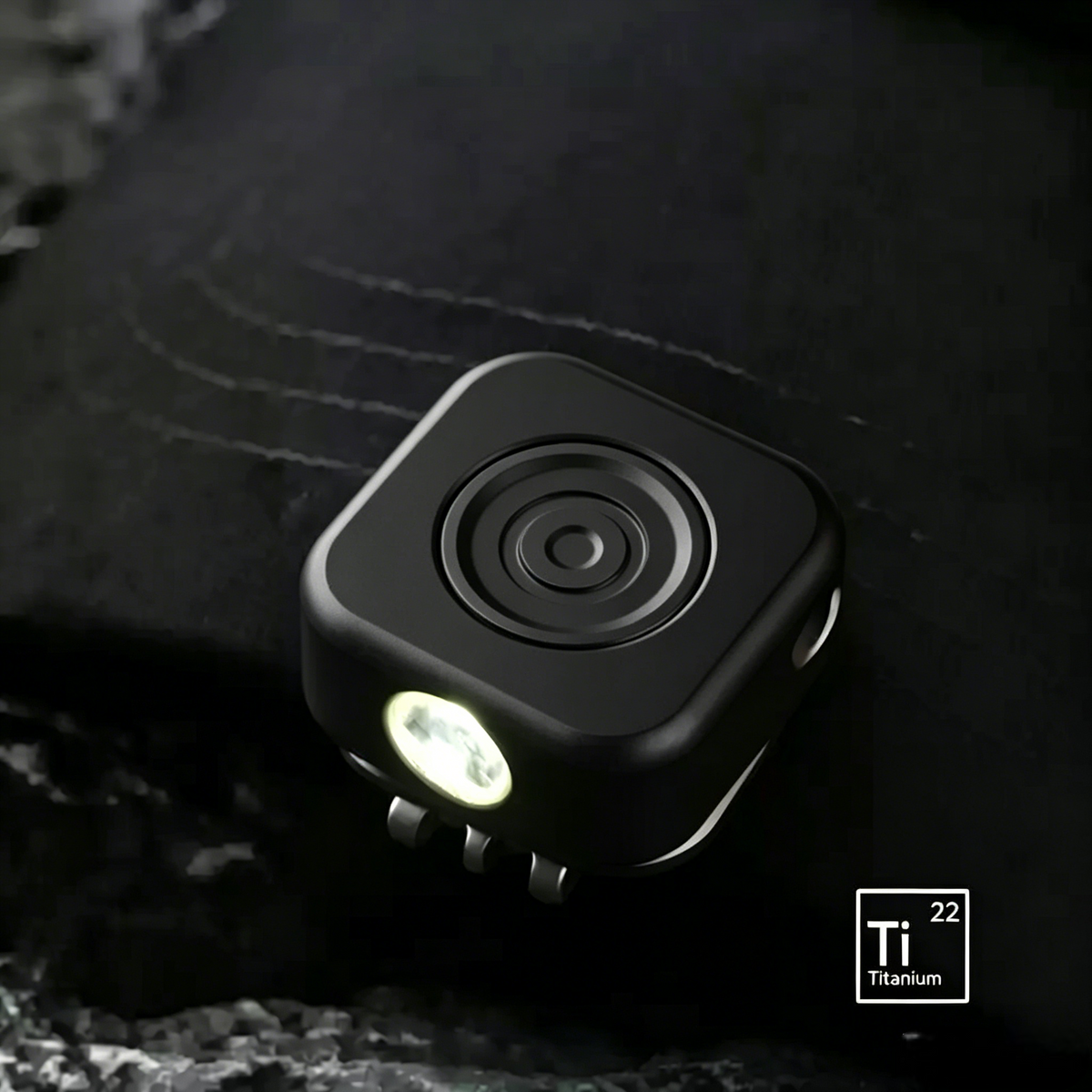 MagCoin - Titanium Magnetic Quick-Release Micro Flashlight