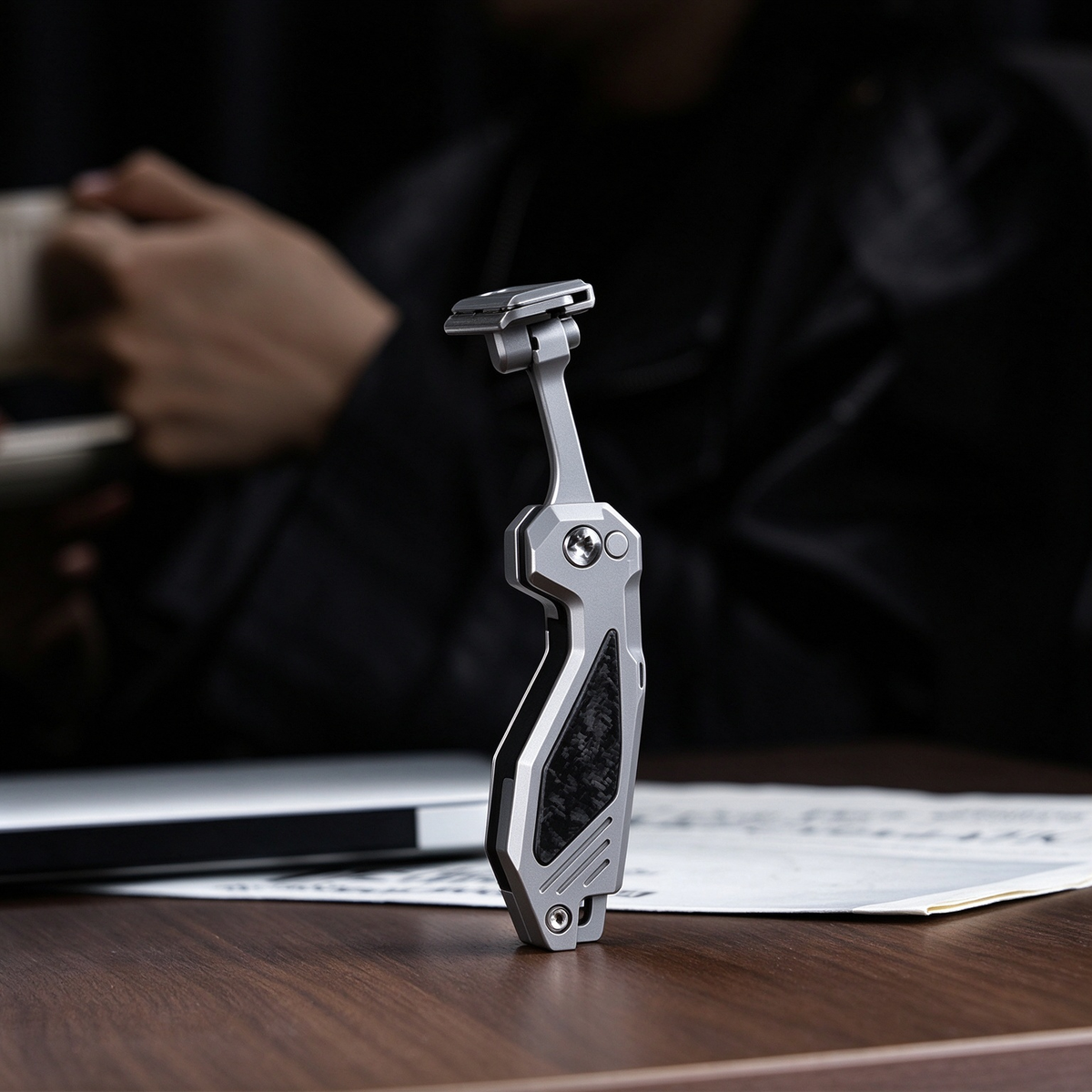 titanium folding travel razor