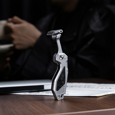 titanium folding travel razor
