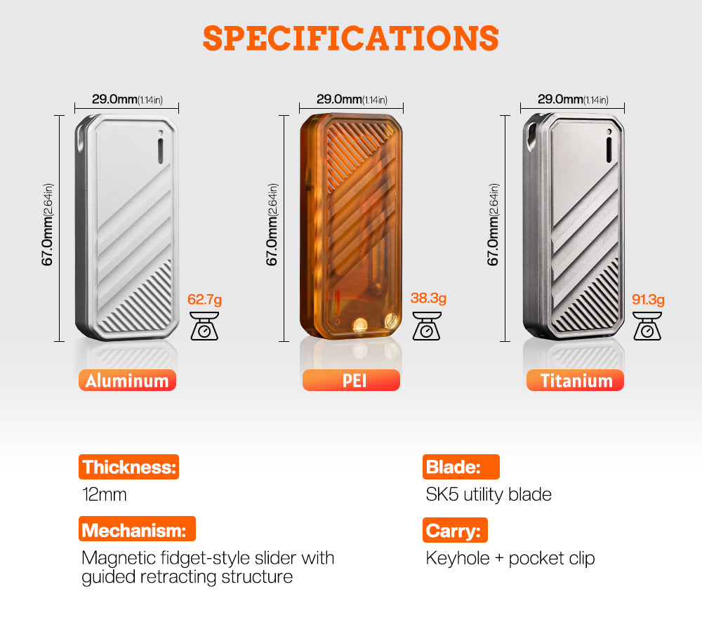 DeckShiv: Magnetic Fidget Slider & Pocket Tool