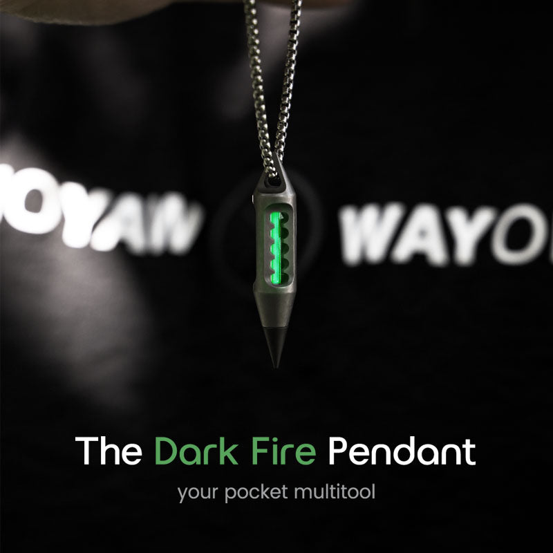 The Dark Fire - Titanium Multitool Pendant Lantern for EDC