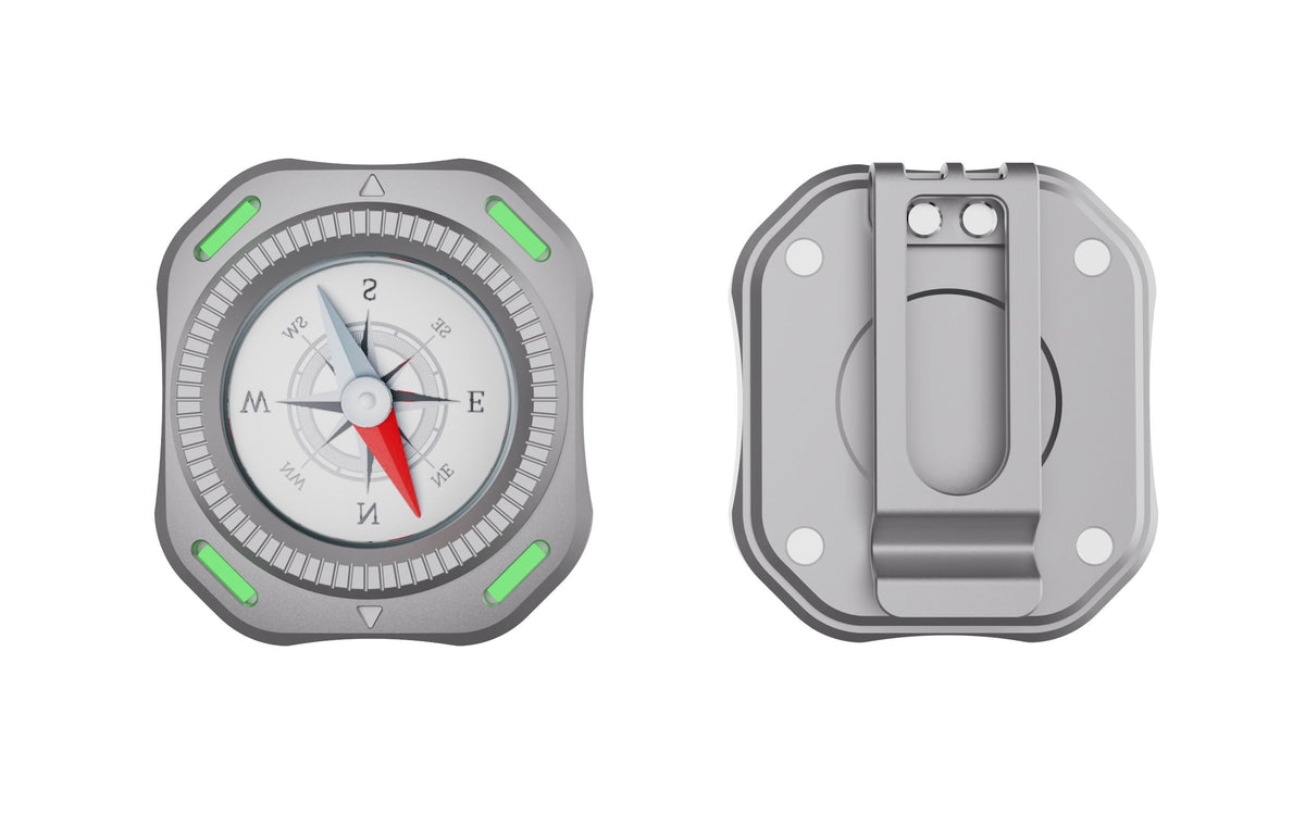 CompaX — A Titanium Compass with Multiple Carry Options