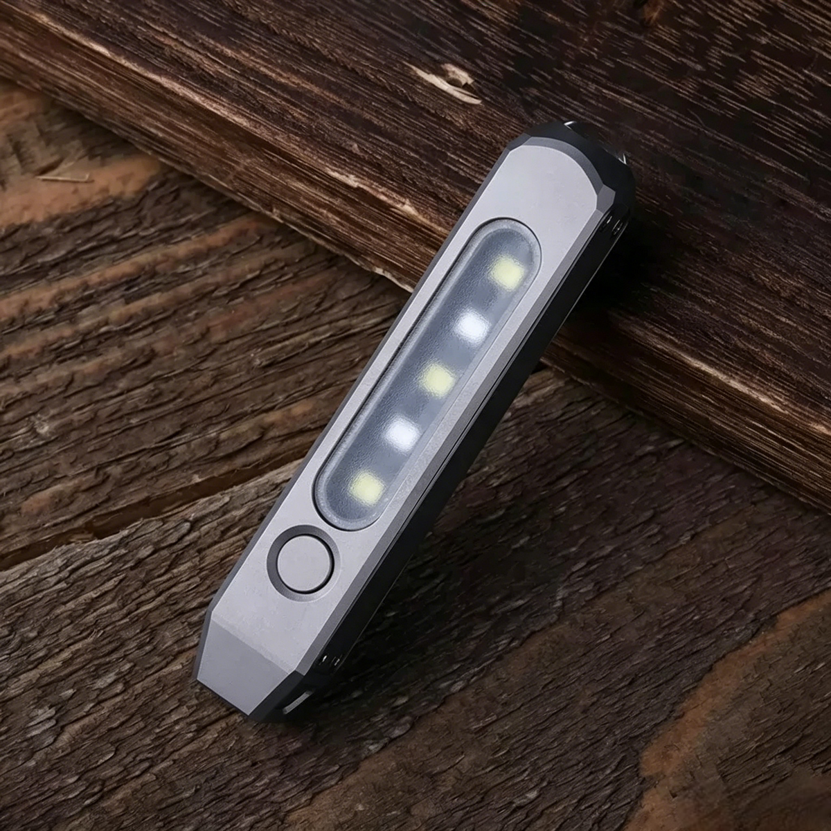 EchoSwitch: Titanium Magnetic Dual-Light EDC Flashlight