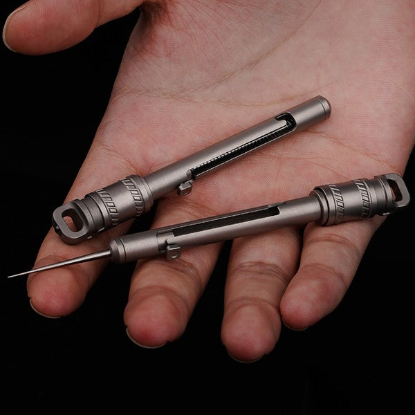 AcePick Pro: Titanium Quick-Release Multitool Toothpick