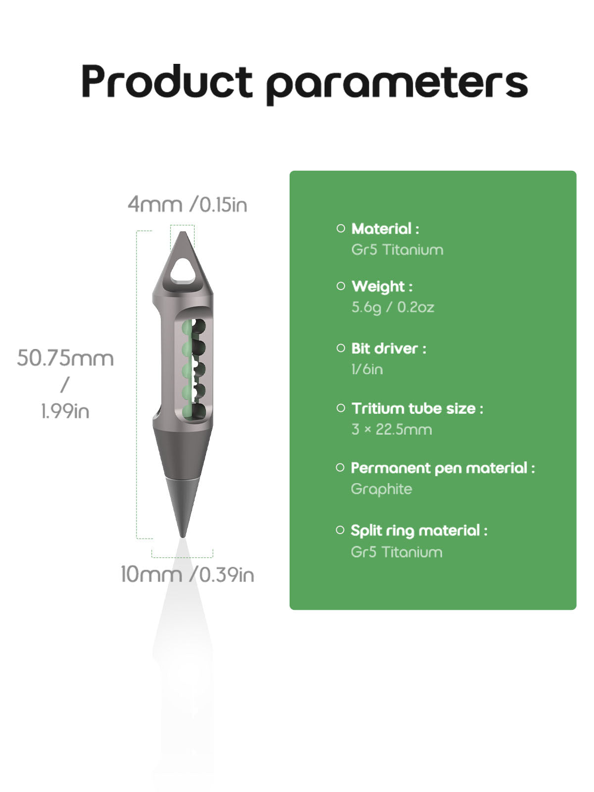 The Dark Fire - Titanium Multitool Pendant Lantern for EDC