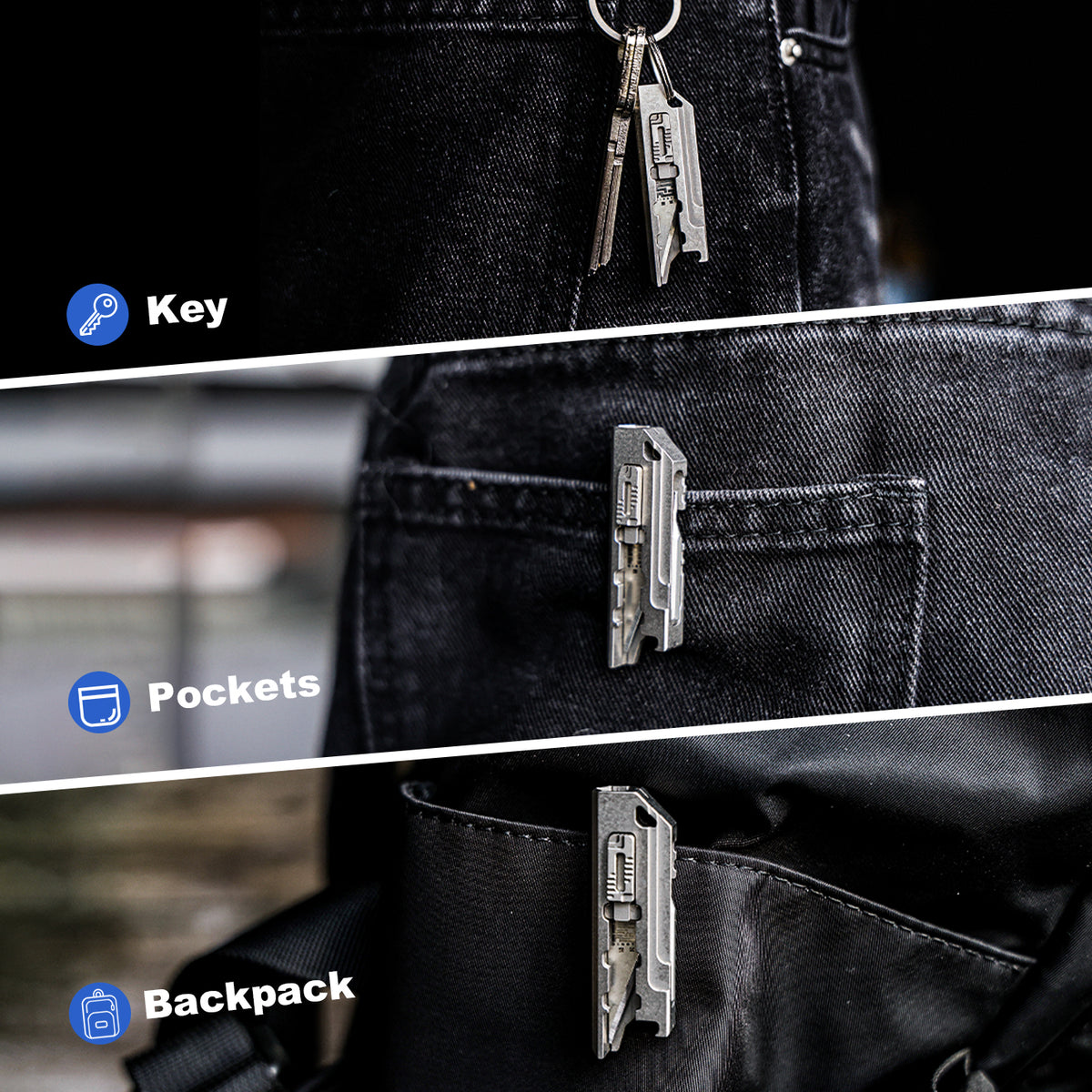 Mini Master: Micro Titanium Keychain Knife & EDC Multitool