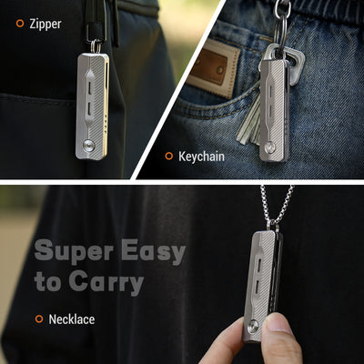 TiNova: Magnetic Titanium Mini EDC Knife & Fidget Tool
