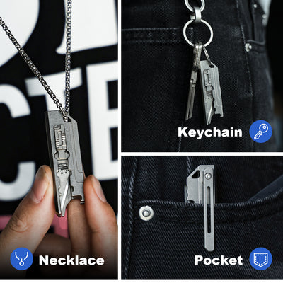 Mini Master: Micro Titanium Keychain Knife & EDC Multitool