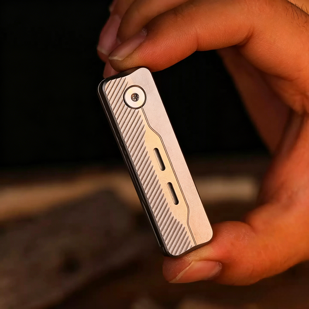 TiNova: Magnetic Titanium Mini EDC Knife & Fidget Tool