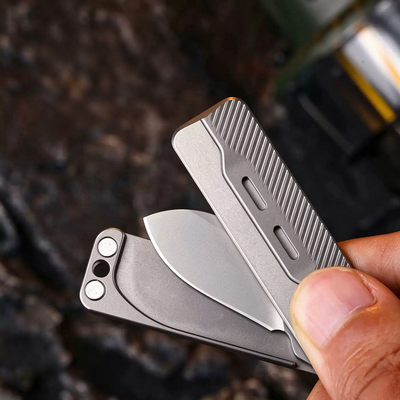 magnetic titanium mini pocket knife