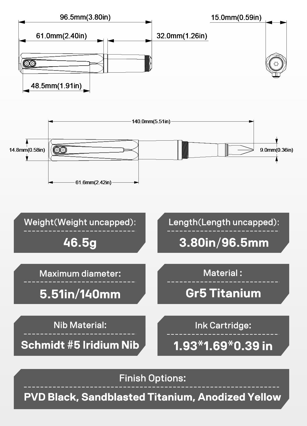 Lumink: The Definitive Pocket-to-Pro Titanium Fountain Pen