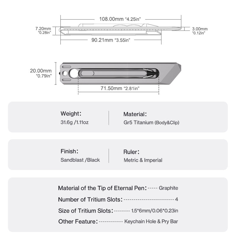 The BookBond Pen-Your Titanium Multitool Bookmark Companion