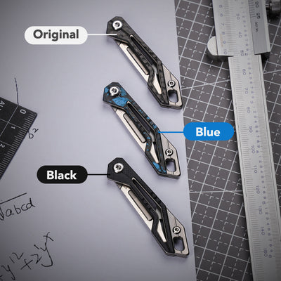 KeyKnife: Mini Titanium & Carbon Fiber EDC Scalpel