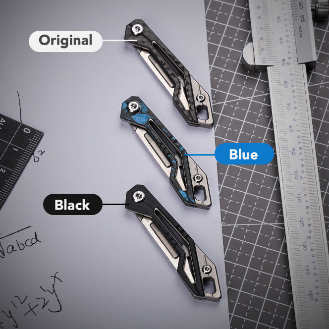 KeyKnife: Mini Titanium & Carbon Fiber EDC Scalpel