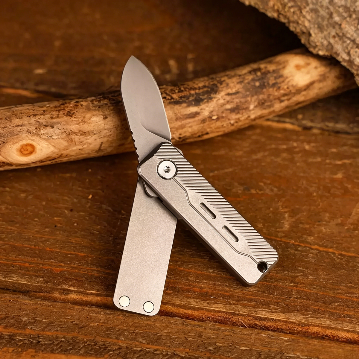 TiNova: Magnetic Titanium Mini EDC Knife & Fidget Tool