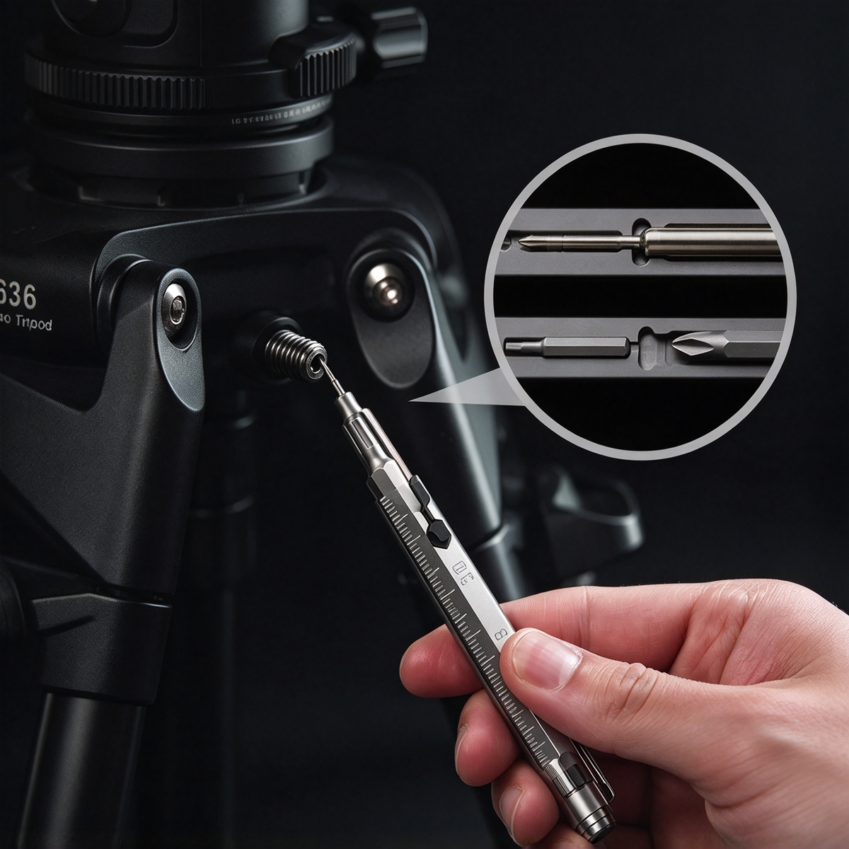 Vortex Grade 5 Titanium Ruler Pen — Dual Scale, Driver, Angle
