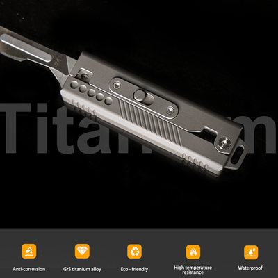 TiRoto – Titanium EDC Utility Knife with a Snap-Flick Action