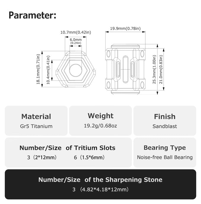 TiSpinx: Titanium Pendant That Redefines EDC