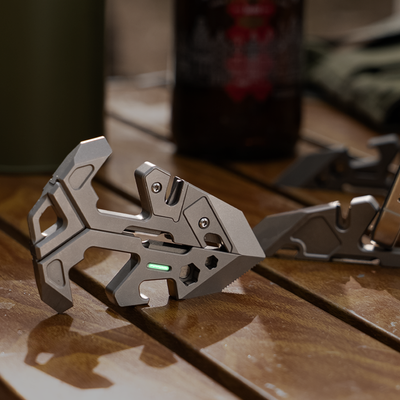 V-Stand - Titanium Multi-Tool Phone Stand for EDC