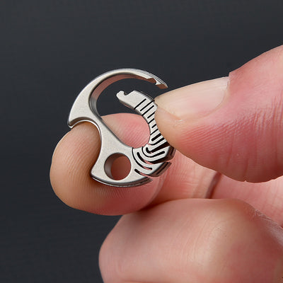Mini Titanium Quick-Release Key Clip