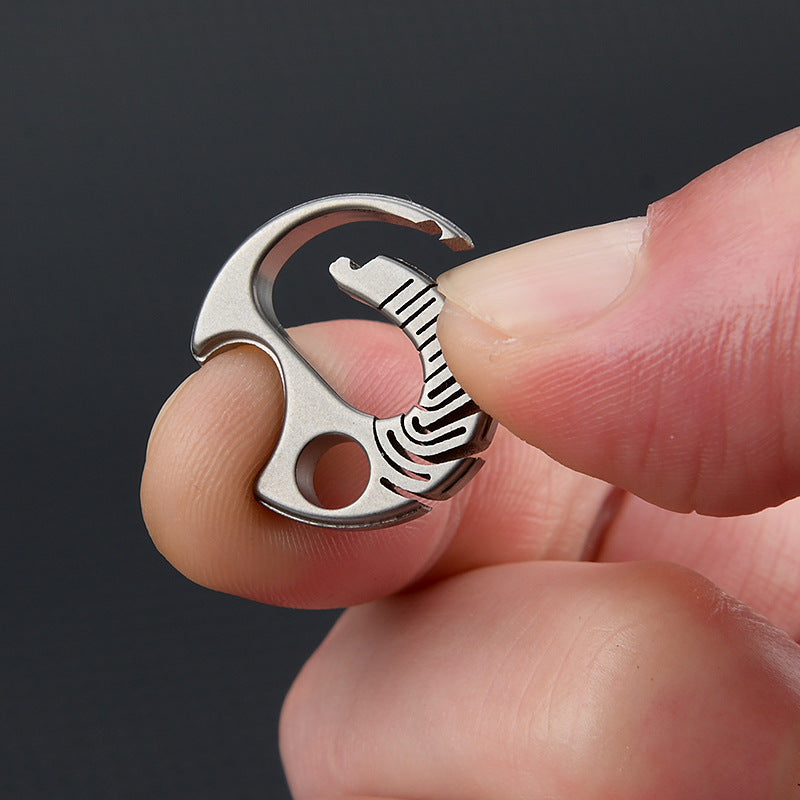 Mini Titanium Quick-Release Key Clip
