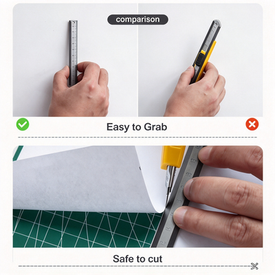 Vortex Grade 5 Titanium Ruler Pen — Dual Scale, Driver, Angle