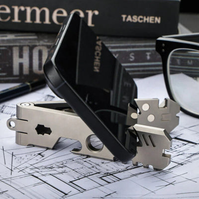 AceStand 2.0: The Magnetic All-in-1 Titanium EDC Phone Stand