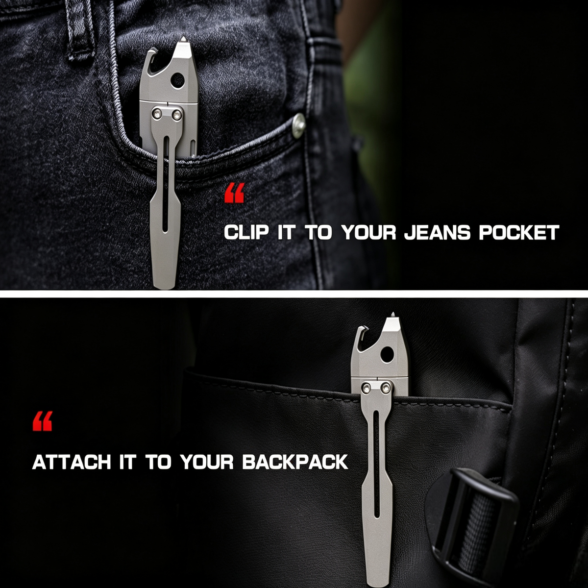 The Shark - Titanium Retractable Multifunction Utility Knife