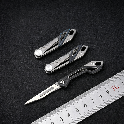 KeyKnife: Mini Titanium & Carbon Fiber EDC Scalpel