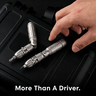 Arcos Driver: 4-Angle Foldable Titanium Ratchet Screwdriver