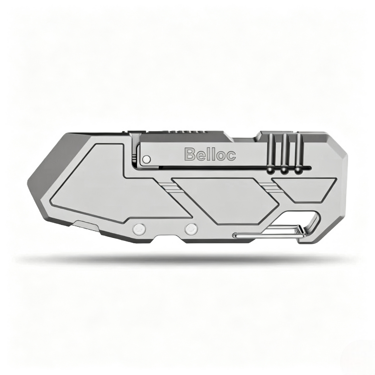 SyncraBlade: Titanium EDC Knife with Linked Slide-Action
