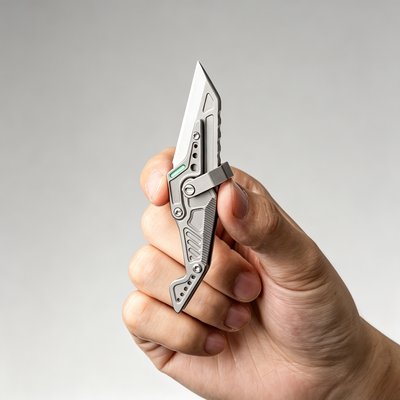 LINKFIN: A Compact Sliding-Link Knife for Everyday Use