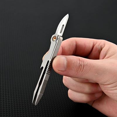 Titanium Pocket Knife Tweezers