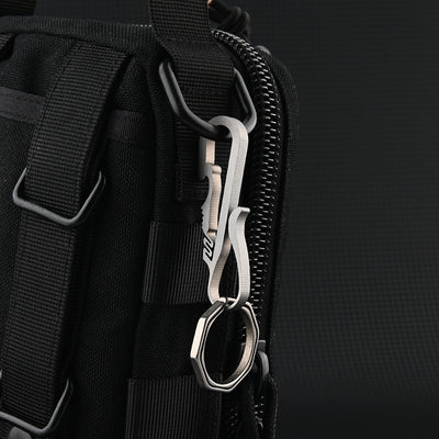 Titanium Phoenix Tail Keychain