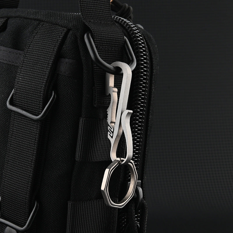 Titanium Phoenix Tail Keychain