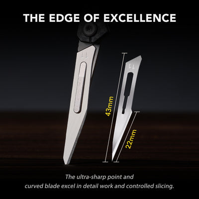 KeyKnife: Mini Titanium & Carbon Fiber EDC Scalpel