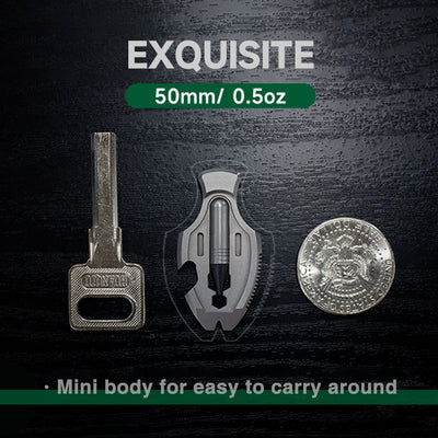 The Flounder - Titanium Multitool Pendant For EDC