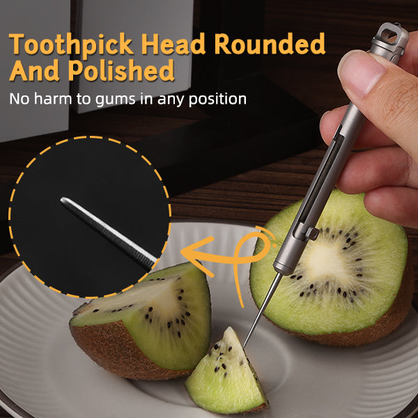 AcePick Pro: Titanium Quick-Release Multitool Toothpick