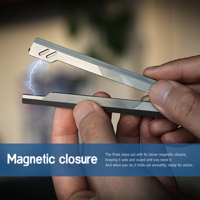 The Prule: Titanium Multifunctional EDC Foldable Ruler