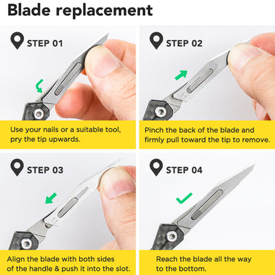 KeyKnife: Mini Titanium & Carbon Fiber EDC Scalpel
