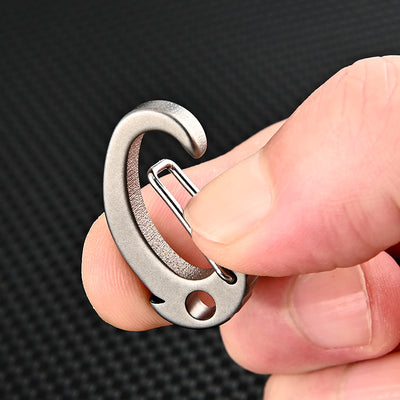 Mini Titanium Quick-Release Key Clip